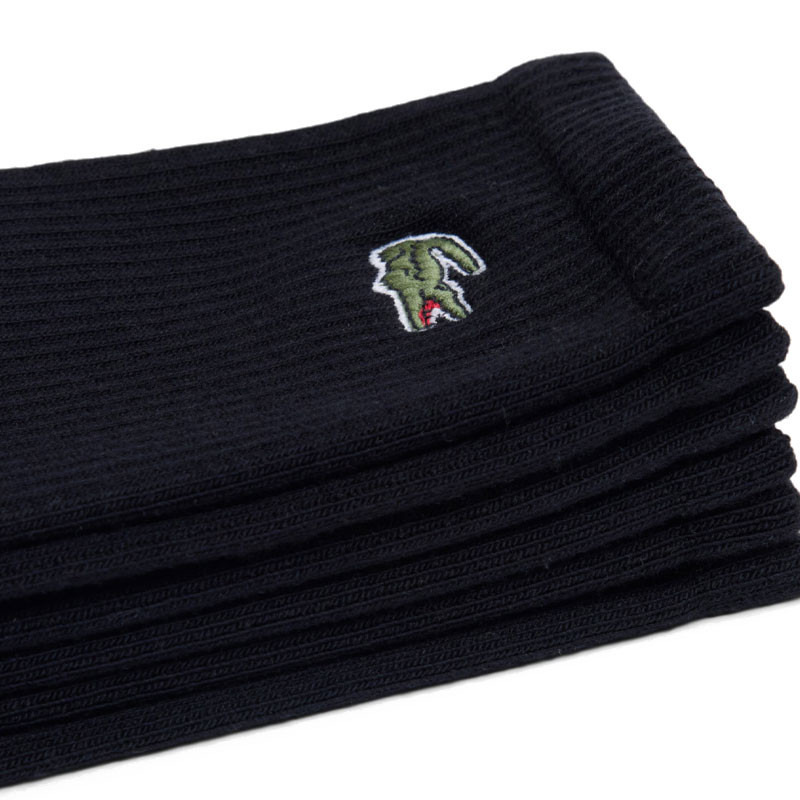 Lot de 3 paires de chaussettes de sport Lacoste noir
