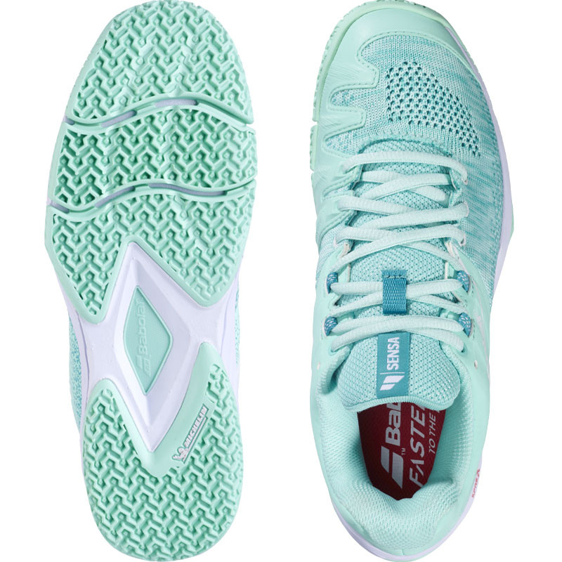 Babolat Sensa - Chaussure de padel pour femme, coloris vert