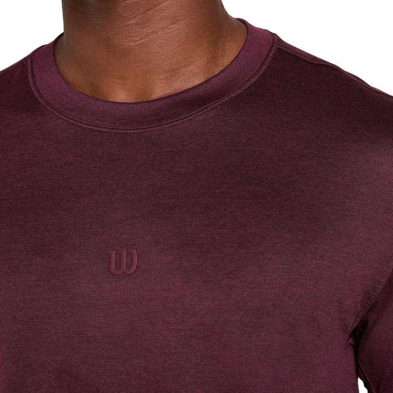 T-shirt de Tennis Homme Wilson Everyday Performance Tee - Bordeaux