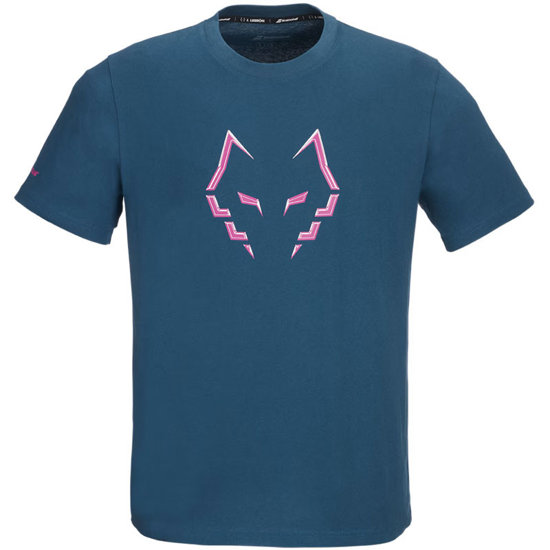 Tee-shirt de padel homme Babolat Cotton Tee Lebrón - Bleu profond
