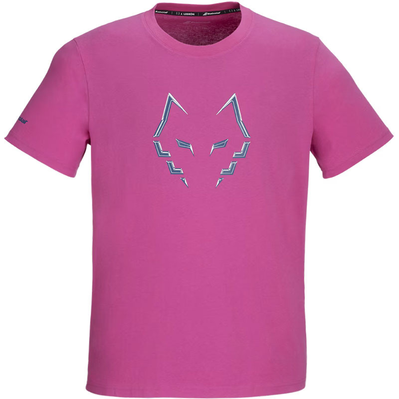 Tee-shirt de padel homme Babolat Cotton Tee Lebrón - Coloris rose