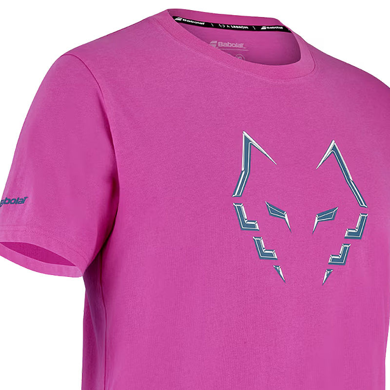 Tee-shirt de padel homme Babolat Cotton Tee Lebrón - Coloris rose