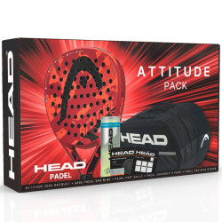 Coffret Padel Head Attitude – Raquette, Sac, Balles, Grips et Spin Strips