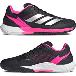 Adidas Defiant Speed 2 AC, Chaussure tennis homme Noir-Rose Fluo