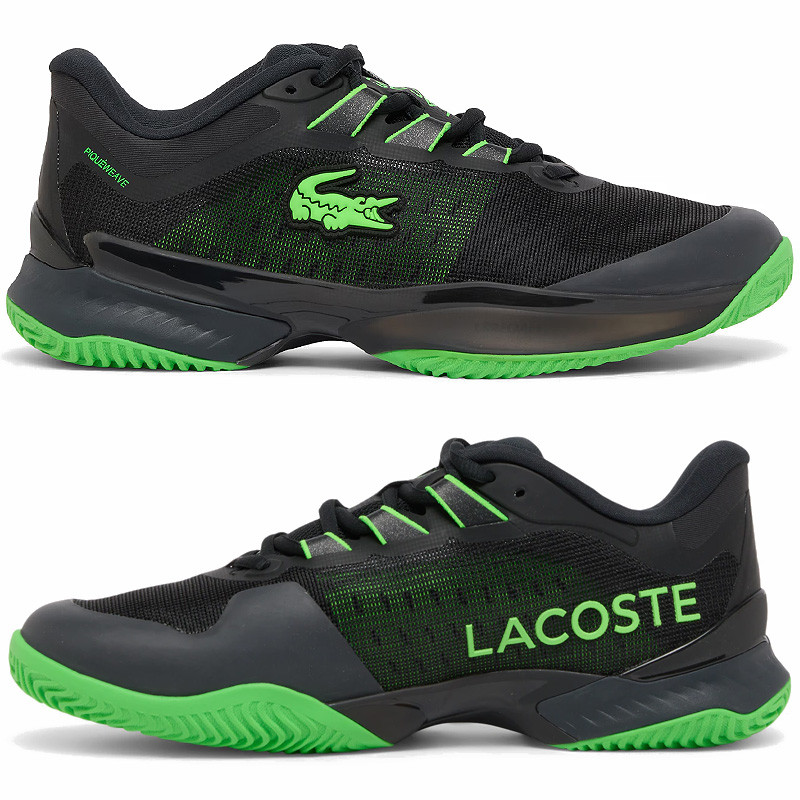Lacoste AG-LT Ultra Clay noir et vert - Performances terre battue et padel