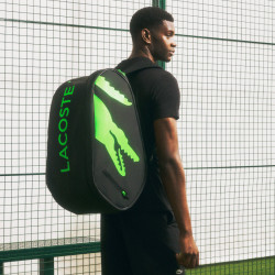Sac de padel Lacoste L-Paletero coloris Noir et Vert