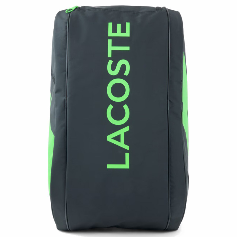 Sac de padel Lacoste L-Paletero coloris Noir et Vert
