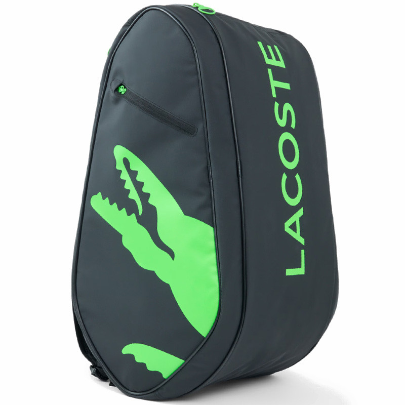 Sac de padel Lacoste L-Paletero coloris Noir et Vert