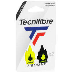 Antivibrateur Tecnifibre Fire Damp - Noir et jaune fluo