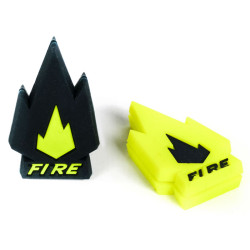 Antivibrateur Tecnifibre Fire Damp - Noir et jaune fluo