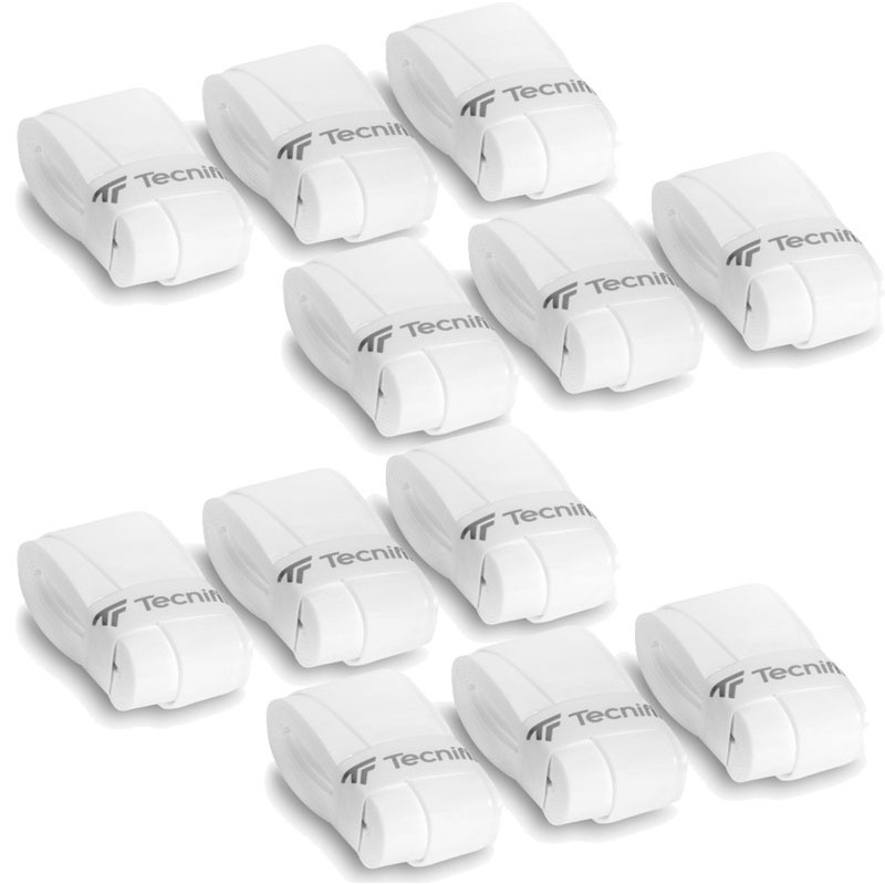 Surgrips Tecnifibre Overlast - Pack de 12 (Noir ou Blanc)