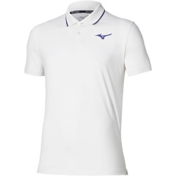 Polo de tennis homme Mizuno Short Sleeve blanc