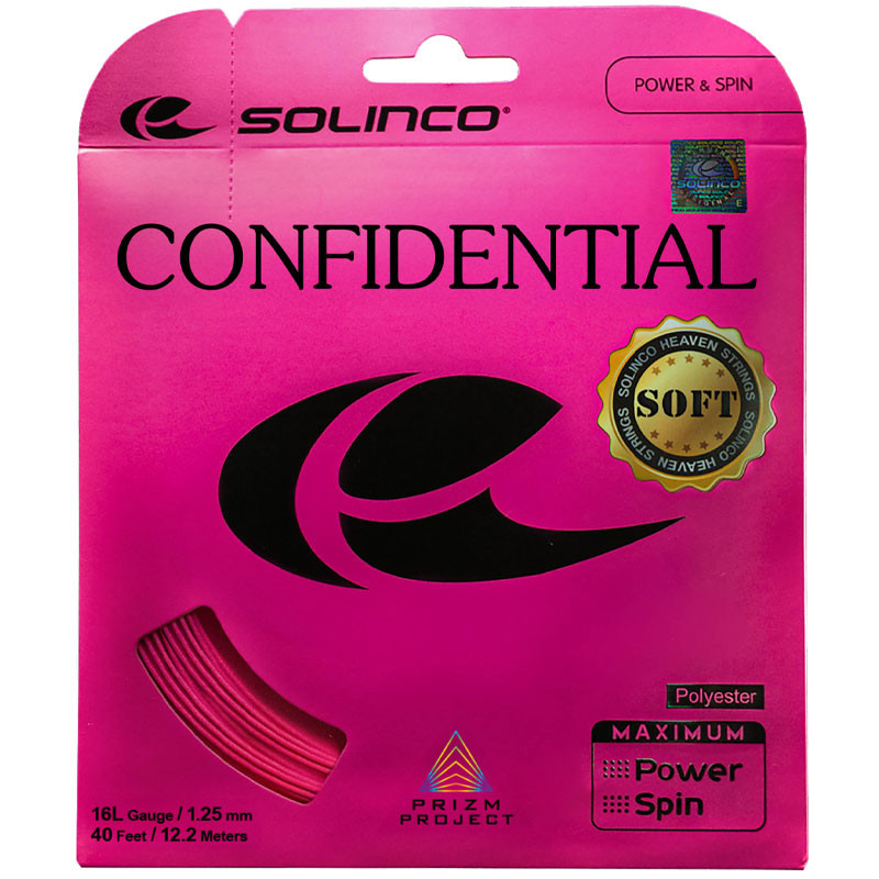Cordage de Tennis Solinco Confidential Soft - Garniture 12m