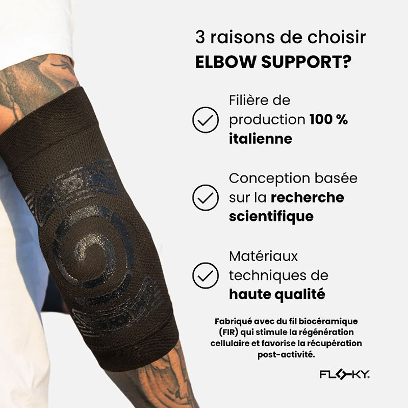 Floky Elbow Support - Coudière Biomécanique de sport