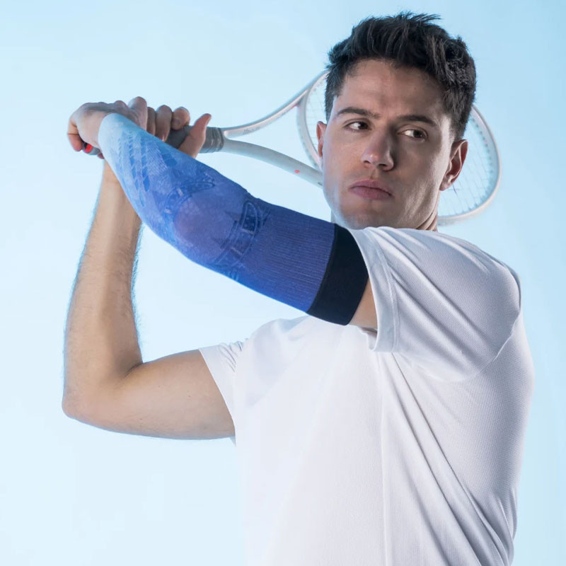 Floky No Strain Evolution - Manchon de Bras Biomécanique Bleu Ice Comet