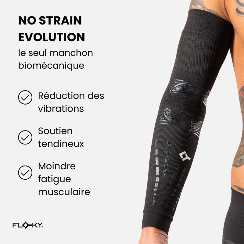 Floky No Strain Evolution - Manchon de Bras Biomécanique Bleu Ice Comet
