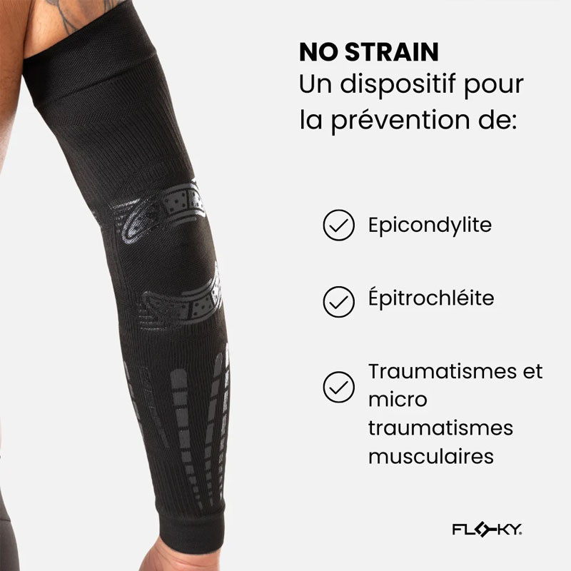 Floky No Strain Evolution - Manchon de Bras Biomécanique Bleu Ice Comet