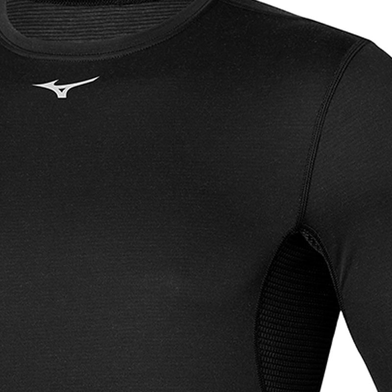 T-shirt à manches longues homme Mizuno Mid Weight Crew noir