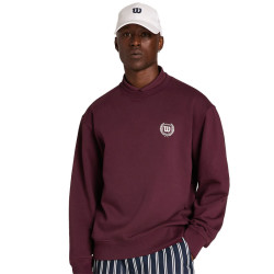 Sweat col rond homme Wilson Playstate bordeaux