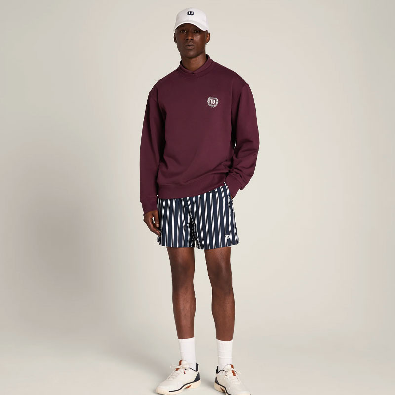 Sweat col rond homme Wilson Playstate bordeaux