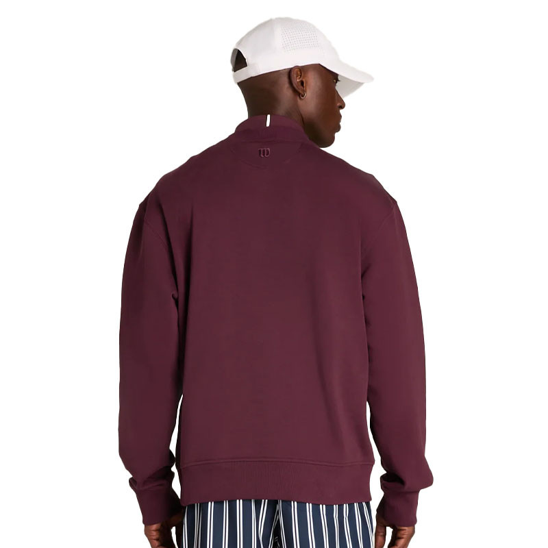 Sweat col rond homme Wilson Playstate bordeaux