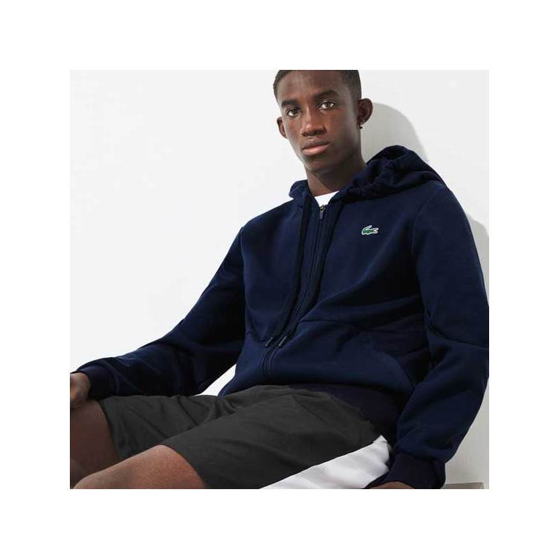 Sweat capuche zippé Lacoste Classic Theme