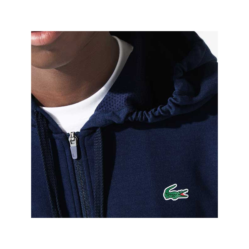 Sweat capuche zippé Lacoste Classic Theme