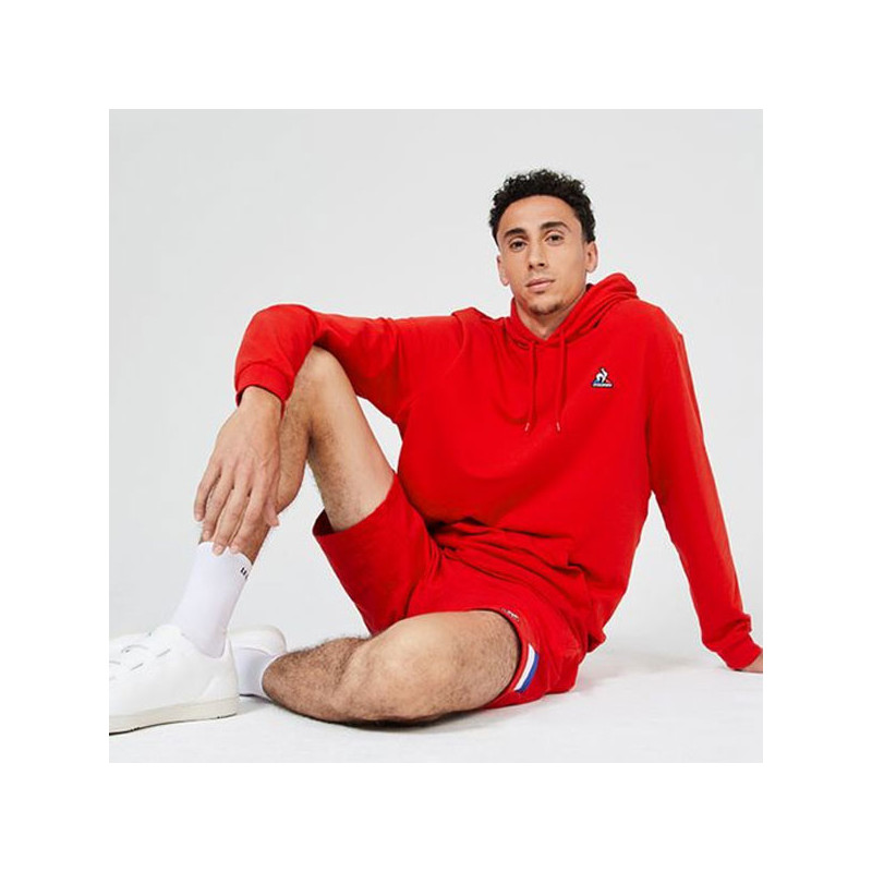 Sweat capuche Le Coq Sportif rouge