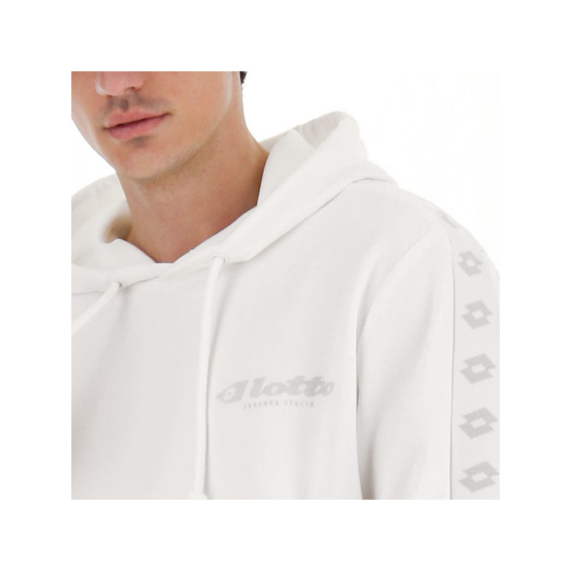 Sweat-shirt capuche Lotto blanc