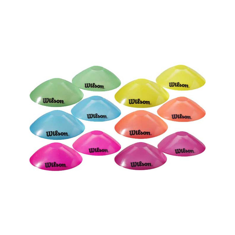 12 Cônes De Marquage Wilson – Multicolores, Empilables, Pour Entraînement Tennis - 10