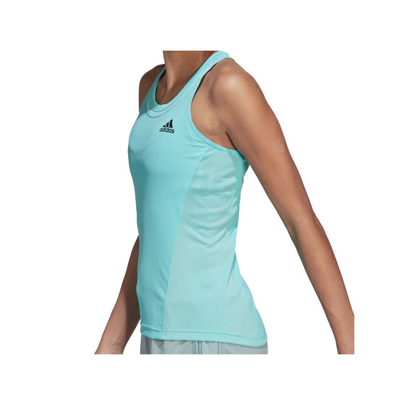 Débardeur tennis femme Adidas bleu