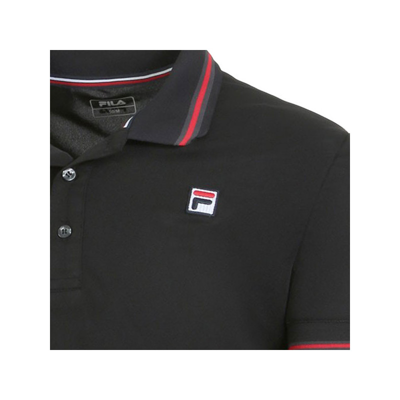 Polo tennis Fila Piro noir