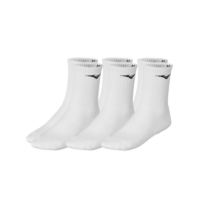 Chaussettes de tennis Mizuno 3 pack blanc