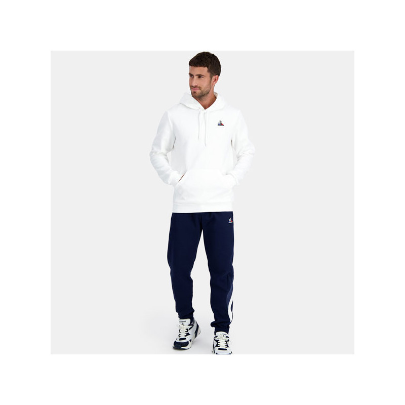 Sweat capuche blanc Le Coq Sportif