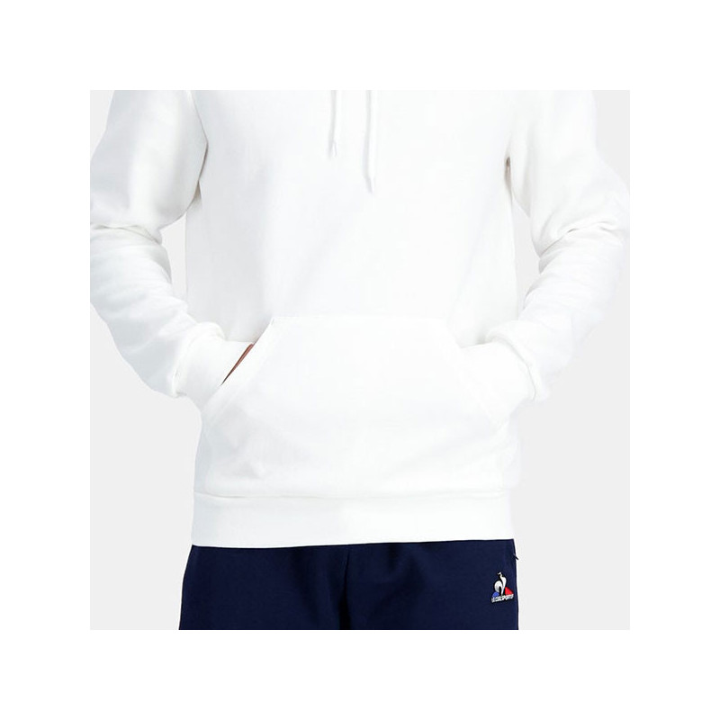 Sweat capuche blanc Le Coq Sportif
